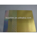 Holographic BOPP film of packing material/BOPP film of packing material/PET holographic film